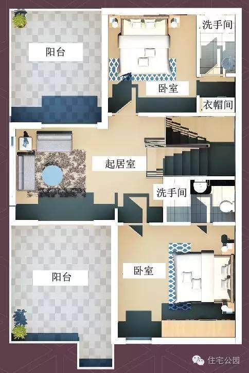 米乐m6官网最新版新农村自建房 8米X12米 现代风格布局好含平面图(图3)